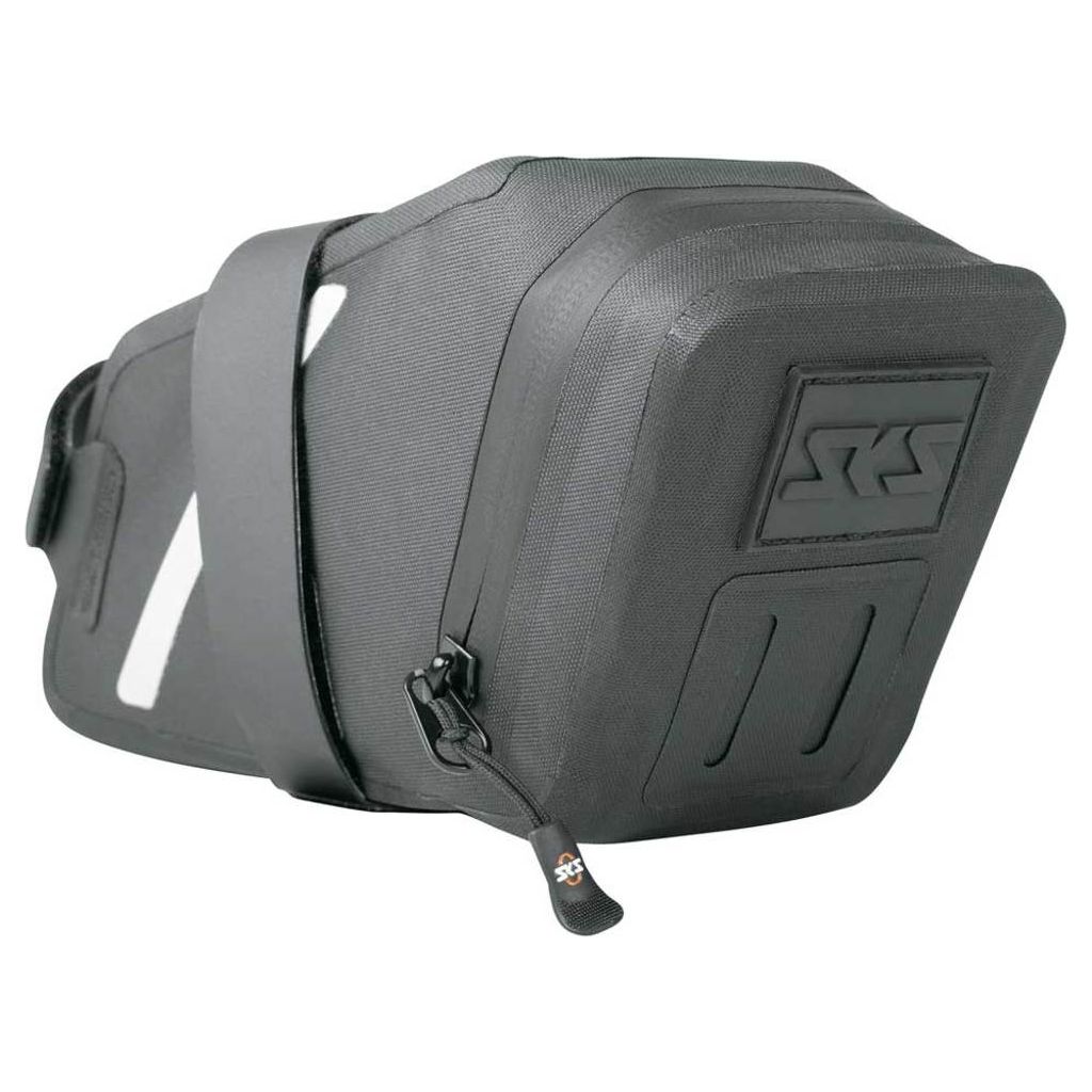 SKS Trail zadeltas van waterdicht polyester, compacte fietstas met reflecterende details en stevige bevestiging voor trail fietsen