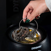 Dynamic Grs Waxifyer kettingkoppelingen, metalen verbindingen voor kettinggereedschap, zichtbaar in de afbeelding.