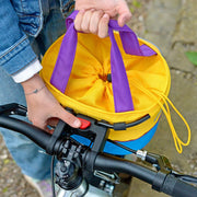KLICKfix Lori Shopper fietsstuurtas met aluminium beugel, 4 liter, zwart, stevig en praktisch voor fietstassen.