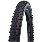 Zwarte Schwalbe Rocket Ron TLE ADDIX Speed MTB buitenband 27.5" met Vouwband en raceprofiel, geschikt voor mountainbiken.