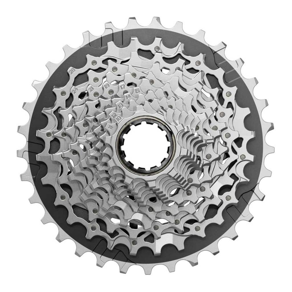 Sram Xg1270 E1 12V Cassette 10-28/10-30/10-33/10-36 Xdr Zilver - Le Coq Wielerartikelen
