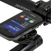 CloseTheGap Raceday4 Evo Bb carbon GPS-houder bevestigd op fiets, geschikt voor HideMyBell systeem, lichtgewicht en duurzaam.