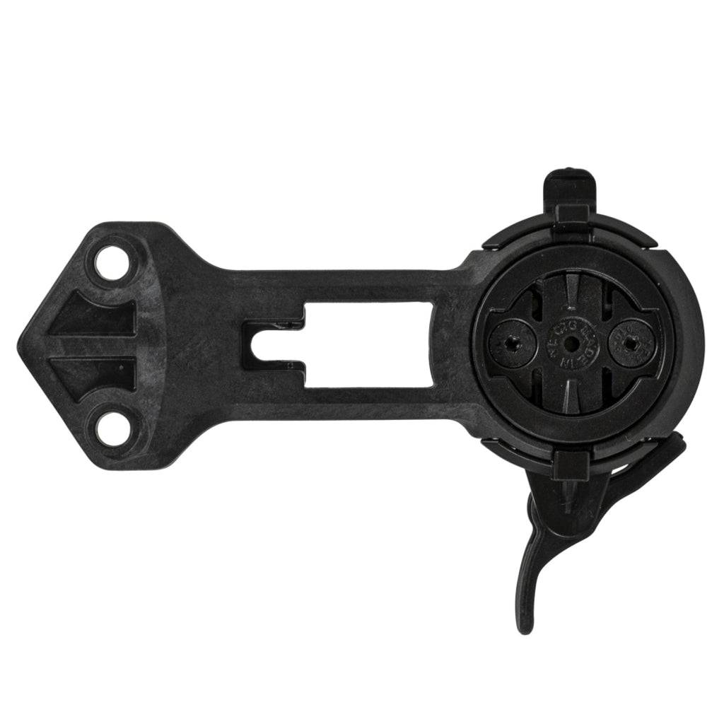 CloseTheGap Raceday4 Evo PM GPS houder in zwart carbon voor HideMyBell, stevig en geschikt voor sportieve activiteiten.