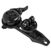 CloseTheGap HideMyBell RaceDay4 Evo SS GPS-houder in zwart carbon voor fiets, bevestiging voor GPS-apparaat op stuur.