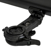 CloseTheGap Raceday4 Evo RC carbon GPS-houder voor Rose Carbon cockpits, donkere design en stevige bevestiging.
