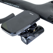 CloseTheGap Raceday4 Evo Ve Carbon GPS Houder voor HideMyBell, lichtgewicht en duurzaam design voor fietsnavigatie.