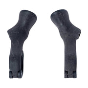 Zwarte ergomeeride Xc-M bar-einden van CloseTheGap voor 22,2 mm stuur, zachte grip en ergonomisch ontwerp voor mountainbikes