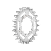 Gates CDX Finline Enviolo 9 Spline achtertandwiel voor naafversnelling op een fiets, close-up van de tandwielstructuur.