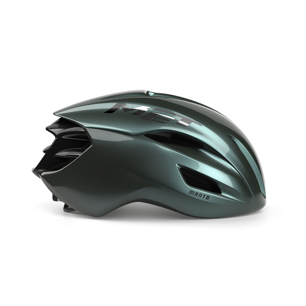 MET Manta Mips racefietszadelhelm met ventilatiegaten en verstelbare riemen, ontworpen voor comfort en veiligheid tijdens het fietsen