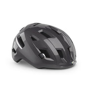 E-Bike helm van MET met aerodynamisch ontwerp en verstelbare riem, geschikt voor elektrisch fietsen.