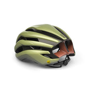 Racefietshelm MET Trenta Mips met ventilatieopeningen en verstelbare straps, ontworpen voor wielrenners.
