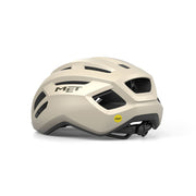 MET Racefietshelm Vinci Mips met ventilatiegaten en verstelbare riem, ontworpen voor wielrenners, zwart met opvallende details