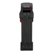 Zwart Trelock FS380 Trigo Smart X-Press vouwslot van 100 cm met sleutels, geschikt voor fietsbeveiliging.