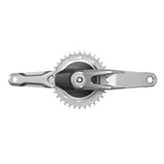 Zwarte SRAM Eagle T AXS A1 12V groepset met powermeter, 170mm crank, 34T kettingblad en 10-52T cassette, klaar voor mountainbiken.