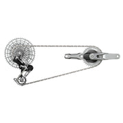 Sram Eagle T AXS A1 12V groepset met powermeter, 170mm crank en 34T kettingblad, geschikt voor mountainbikes.