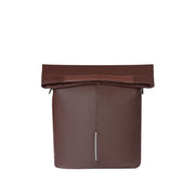 Basil City Shopper fietstas enkel met MIK-haken, 14-16 liter, zwart met rode accenten, geschikt voor bagagedrager.