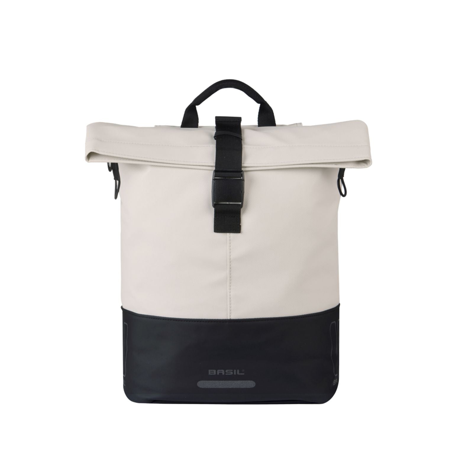 Basil Cove Shoppertas 14-16 liter met enkele fietstassen en Mik Hooks voor ruime, stevige fietsaccessoires