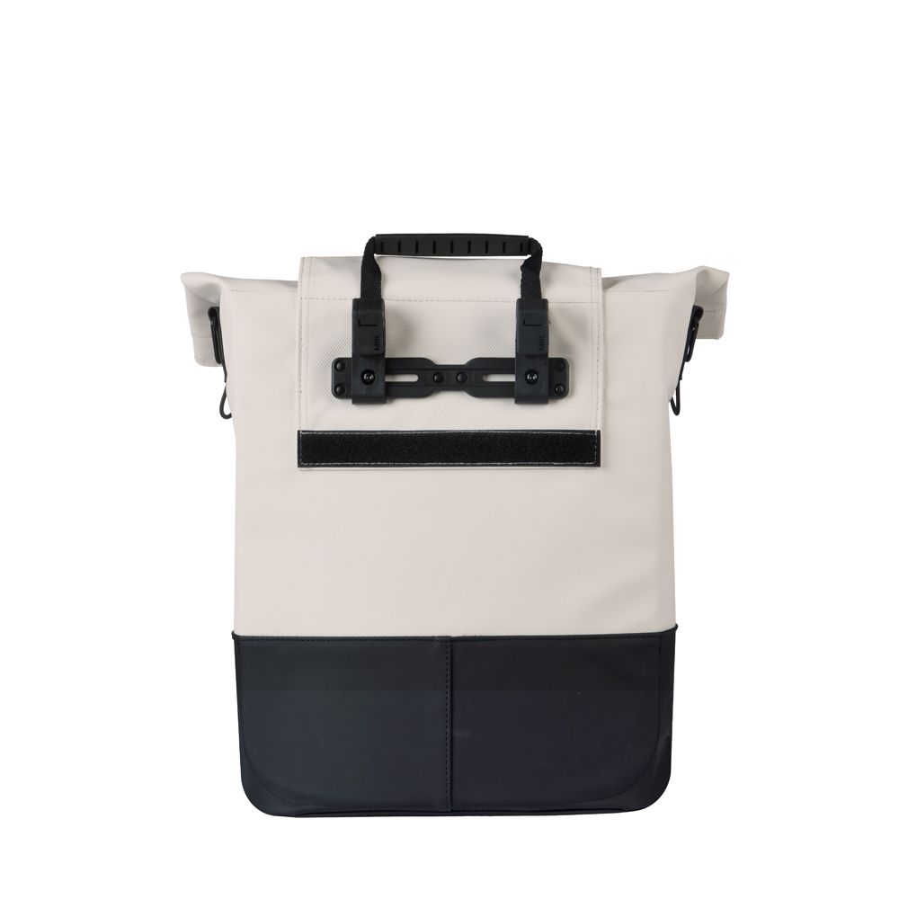 Basil Cove Shoppertas 14-16 liter met enkel Fietstassen met Mik Hooks, waterbestendige fietsmand voor boodschappen