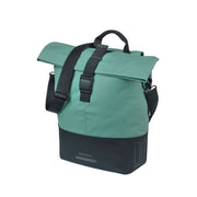 Basil Cove Shoppertas 14-16 liter, fietstas enkel, met MIK bevestigingssysteem, zwart met waterdichte stof en ruime opbergruimte
