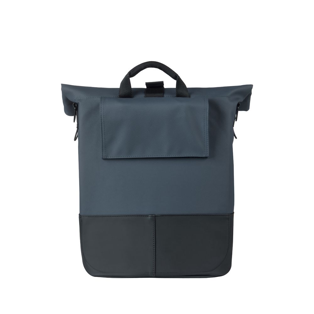 Basil Basil Cove Shoppertas 14-16 liter met enkele fietstassen met hijs- en bevestigingshaken, zwart kunststof en textielmateriaal