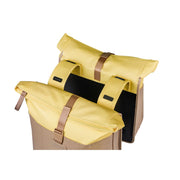 Basil Vive dubbele fietstas voor bagagedrager, zwart, geschikt voor 28-35 liter, stevig en waterbestendig.