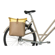 Basil Vive dubbele fietstas van 28-35 liter, universeel geschikt voor bagagedragers, zwart met reflectie voor extra zichtbaarheid