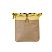 Dubbele Basil Vive fietstas van gerecycled PET met ruime inhoud van 28-35 liter, geschikt voor fietsmand of drager.
