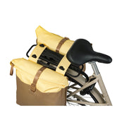 Basil Vive dubbele fietstas van gerecycled PET met 28-35 liter capaciteit, geschikt voor fietsers, zwart en waterbestendig