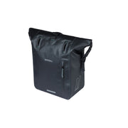 Basil Rivo M MIK Enkel fietstas van waterdicht tarpaulin, 12-15 liter, voor fietser met fiets en bevestigingsriemen