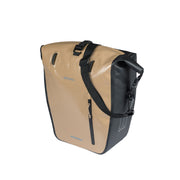 Basil Rivo L MIK enkele fietstas 25-31 liter van waterdicht tarpaulin, bevestiging voor fiets met MIK-rails