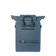 Basil Brooklyn MIK hooks schoudertas voor fietstassen, 17 liter, gerecycled PET materiaal, zwart gekleurd, zichtbaar op de afbeelding
