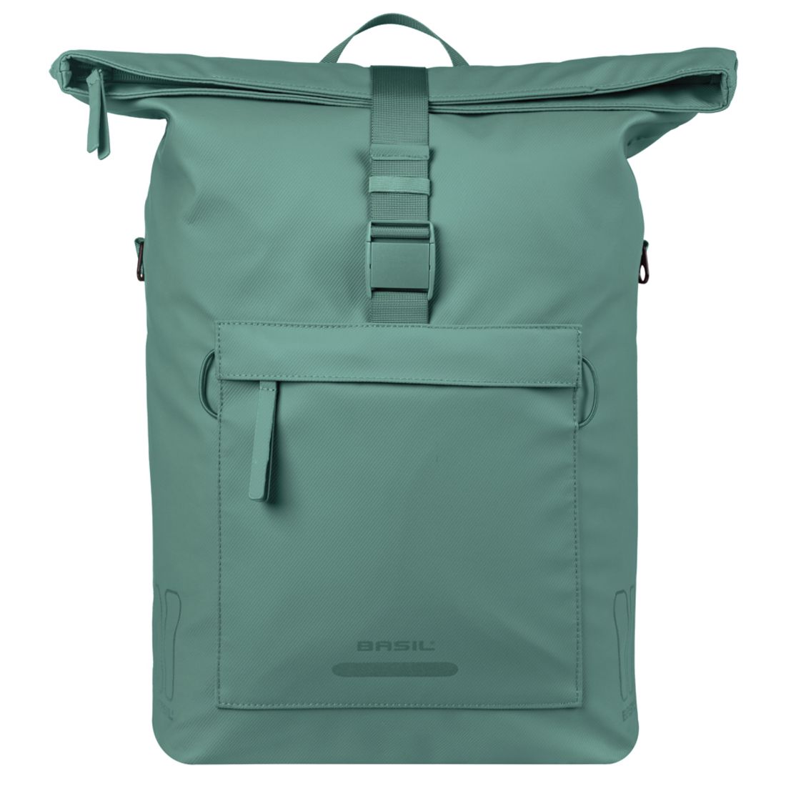 Basil Brooklyn Mik Hooks schoudertas van gerecycled PET, fiets tas met 17L capaciteit, geschikt voor enkelvoudige fietstassen