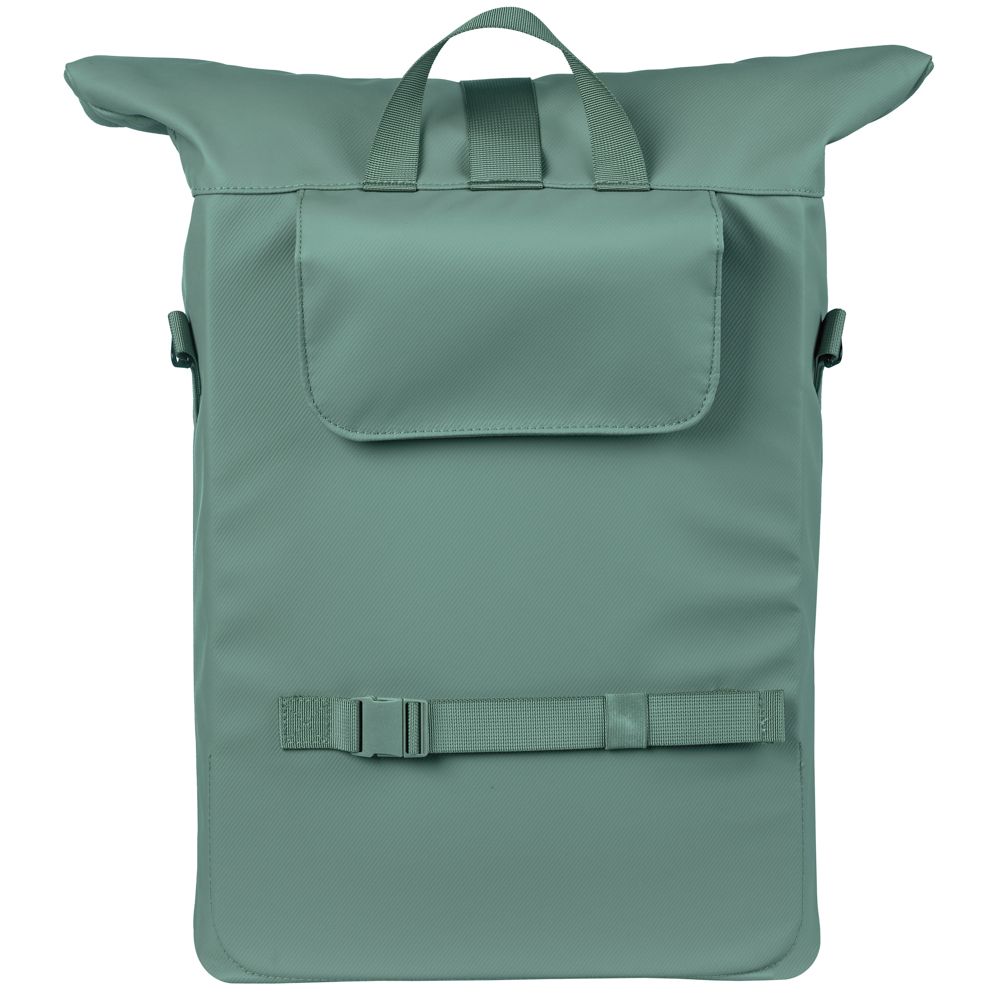 Basil Brooklyn Mik Hooks schoudertas voor fiets, 17L, gemaakt van gerecycled PET, zwart met verstelbare schouderriem