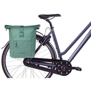 Basil Brooklyn dubbele fietstas MIK, 41 liter, zwart, waterbestendig en geschikt voor achterop de fiets.