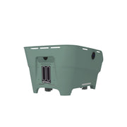 Basil Cento Neo WSL fietskorf achter, 21 liter, gemaakt van recyclebaar PP, geschikt voor stadsfietsen en transport.