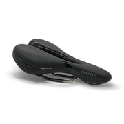 Zwart Selle Royal Respiro Moderate Royalgel fietszadel met ademende zitting, ontworpen voor comfort tijdens het fietsen