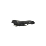 Selle Royal Brave Relaxed fietszadel voor stadsfietsen en e-bikes, voorzien van gelvulling voor extra comfort, zwart kleur.