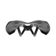 Zwart Selle Italia SLR Advan racefiets- en MTB-zadel met manganese-onderstel en ergonomisch ontwerp, geschikt voor snelle ritten