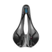 Selle Italia Novus Boost Evo Superflow racefiets en MTB zadel, comfortabel en lichtgewicht, met ademende zadelhoes en versterkte neus.