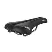 Zwart Selle Italia GT Man Gel Advan L2 stadsfiets- en e-bike zadel met manganese rails, comfortabele zitvlakte