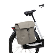 Nieuwe Looxs Leeds enkele fietstas van gerecycled polyester, 19 liter, zichtbaar met duurzame design en stevige ritssluiting.