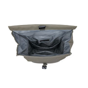 Nieuwe Looxs Leeds enkele fietstas van gerecycled polyester, 19 liter, voor- of achterfiets, zwart met reflectie.