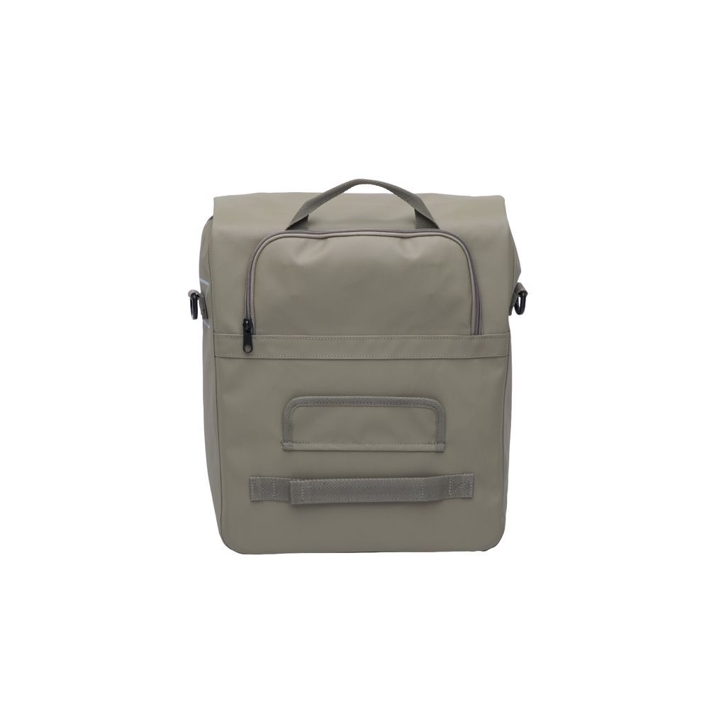 Nieuwe Looxs Leeds enkele fietstas van 19 liter, gemaakt van gerecycled polyester, bevestigt aan fietsstuur of bagagedrager
