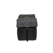 Dubbele fietstas van New Looxs Leeds MIK 2.0 met 38 liter capaciteit, zwart en geschikt voor fietsaccessoires.