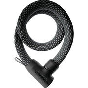 Abus Yarnit 4004K kettingslot van 110 cm en 24 mm dik met textiellook, geschikt voor fietsbeveiliging.