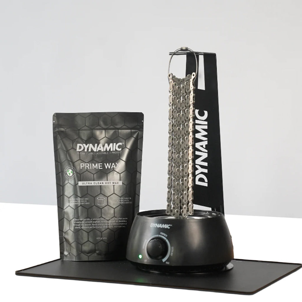 Dynamische Prime Wax kettingwas in een groene pot, 450 gram, geschikt voor het onderhouden van motor- of fietskettingen