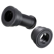 Shimano Sm-Bb71 trapas set in zwart, geschikt voor press-fit frame 89,5/92 mm, stevig en duurzaam fietsonderdeel