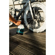 Dynamic Super Soaper 1,5 l schuimsprayer met handpomp voor schoonmaak, witte plastic container, zichtbare knop en slang