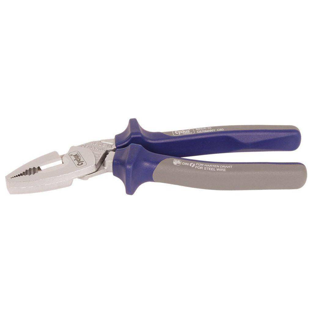 Nicro Cyclus combinatietang met extra gehoekte handgreep, robuuste tangen voor precisiewerk en kracht.