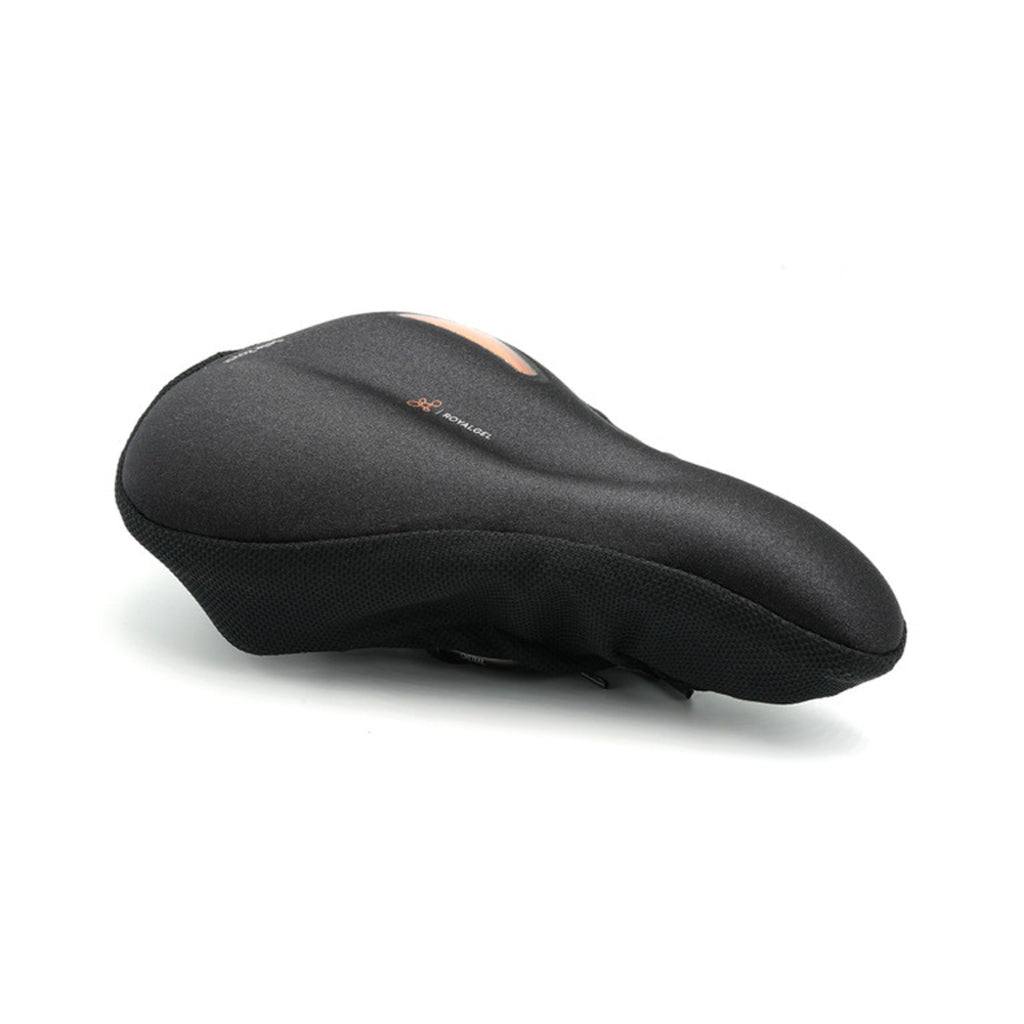Zadelhoes van Selle Royal Royalgel in zwart, ontworpen voor comfortabel zadelgebruik en bescherming.